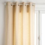 Atmosphera - rideau  oeillets jacquard geo 140 x 260 cm lin
