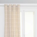 Atmosphera - rideau jacquard micah 130x260cm beige lin cr�ateur d'int�rieur