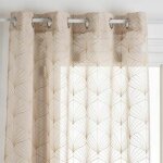 Atmosphera - rideau voilage � ?illets 'mia' 140x240cm lin