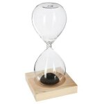 Atmosphera - sablier déco 'magnétique' 15cm noir Atmosphera - sablier déco 'magnétique' 15cm noir