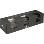 Set de 3 chandeliers night verre gris d8cm - atmosphera cr�ateur d'int�rieur