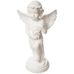 Atmosphera - statue ange debout en magnsie h 69. 5 cm