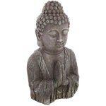 Atmosphera - objet décoratif bouddha en magnésie effet bois h 49 cm Atmosphera - objet décoratif bouddha en magnésie effet bois h 49 cm