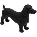 Statuette chien rsine 40x25cm noir atmosphera crateur d'intrieur