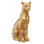 Atmosphera - statuette d�co 'panth�re' 23cm or