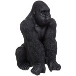 Atmosphera - statuette gorille rsine noir h68cm crateur d'intrieur