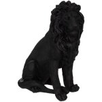 Atmosphera - statuette lion noir h52cm crateur d'intrieur