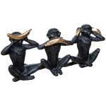 Statuette singe noir h17, 5cm atmosphera crateur d'intrieur