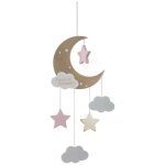 Suspension lune rose