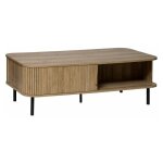 Atmosphera - table basse 2 portes 'colva' 120cm beige