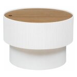 Atmosphera - table basse avec coffre 'enola' 55cm blanc