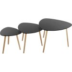 Atmosphera - ensemble de 3 tables basses mileo