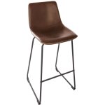 Atmosphera - tabouret de bar industriel lois - h. 101 cm