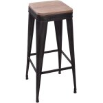 Atmosphera - tabouret de bar joris métal et bois noir créateur d'intérieur Atmosphera - tabouret de bar joris métal et bois noir créateur d'intérieur