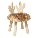 Atmosphera - tabouret enfant cerf fort 38cm beige