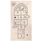 Atmosphera - tapis pour enfants - 80 x 150 cm - couleurs cru et noir - en coton et polyester - livraison ...
