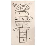 Atmosphera - tapis pour enfants - 80 x 150 cm - couleurs cru et noir - en coton et polyester - livraison ...
