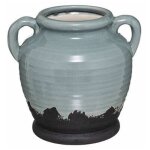 Vase anse design 'garden' 20cm vert c�ladon
