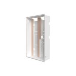 Bac encastr 2 traves atole pour tableaux abonns lectriques 13 modules 4 ranges 660x530x199mm blanc ...