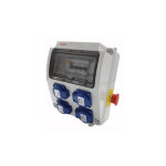 Atole - coffret de chantier monophas� - 4 prises nf 2p + t - 50hz - 16a nf - 250v - 9 modules