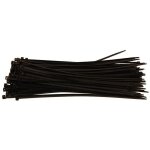 Oc - pro - attache cables rilsan noirs long 380 mm large 4. 5 mm - 100 colliers plastiques