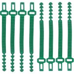 Attaches v�g�tales, 8pcs r�glables attaches torsad�es 24cm attache plante en plastique r�glable bretelles ...