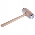 Attendrisseur  viande, marteau  viande avec extrmit en mtal, double face maillet  viande en bois, ...