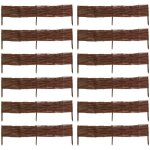 Bordures en osier tressé naturel (lot de 12) Bordures en osier tressé naturel (lot de 12)