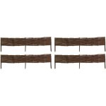 Aubry gaspard - bordures en osier tressé naturel (lot de 4) 120 x 20 cm Aubry gaspard - bordures en osier tressé naturel (lot de 4) 120 x 20 cm