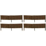 Bordures en osier tressé naturel (lot de 4) 120 x 25 cm Bordures en osier tressé naturel (lot de 4) 120 x 25 cm