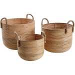 Cache - pot ronds en poelet (lot de 3) Cache - pot ronds en poelet (lot de 3)