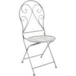 Aubry gaspard - chaise en mtal forg pliante romantic