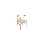 Aubry gaspard - chaise ming en teck naturel et synthtique - outdoor