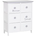 Aubry gaspard - commode / chiffonnier bois ' sérénité et douceur ' 6 tiroirs Aubry gaspard - commode / chiffonnier bois ' sérénité et douceur ' 6 tiroirs