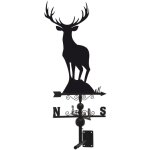 Girouette cerf en fer forg