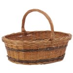Aubry gaspard - panier lucette en osier buff bas