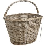 Aubry gaspard - panier pour vélo en osier gris osier gris Aubry gaspard - panier pour vélo en osier gris osier gris