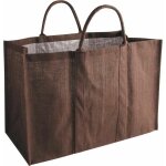 Aubry gaspard - sac a buches jute marron 60x30x40