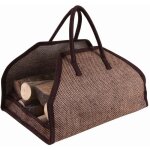 Sac à bûches en jute plastifiée Sac à bûches en jute plastifiée