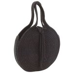 Sac rond en corde de coton et jute
