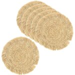Set de table en raphia (lot de 6) rond