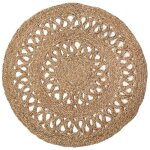 Aubry gaspard - tapis rond en jonc naturel bohème Aubry gaspard - tapis rond en jonc naturel bohème