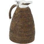 Aubry gaspard - thermos en acier inoxydable et rotin