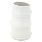 Mobilibrico - vase cramique blanc design bambou