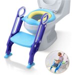 Abattant de toilette pliable pour enfant avec tringles et poignes - aufun