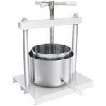 Presse à fruits en acier inoxydable pour pressoir vin fruit chêne cidre de pommes - 5l - aufun Presse à fruits en acier inoxydable pour pressoir vin fruit chêne cidre de pommes - 5l - aufun