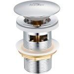 Auralum - bonde de lavabo en forme de rond pour lavabo bonde de vidage avec trop - plein pousser ouvert ...