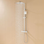 Colonne de douche en inox avec mitigeur thermostatique, haute rglable 90 - 116 cm, avec douchette de ...