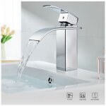 Auralum - mitigeur lavabo cascade monocommand robinet pour lavabo et vasque salle de bain robinetterie ...