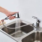Auralum robinet cuisine mitigeur avec douchette extractible chrome rotatif 360 mlangeur de cuisine ...